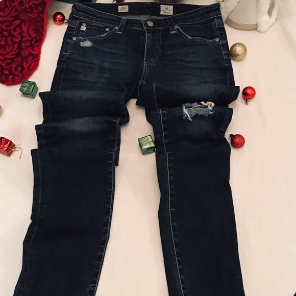 “ADRIANO GOLDSCHMIED” Women’s  DISTRESSED JEANS. - Picture 2 of 8